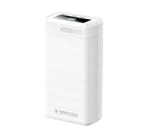 PowerBank Remax 40000 mah 65W Amblight Павербанк із швидкою зарядкою QC3.0 PD3.0 для ноутбука телефону + кабель